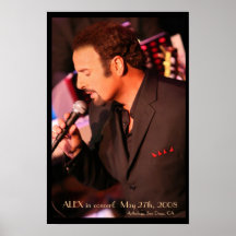 ¡ALEX en concierto! Poster - modificado para requi