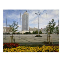 Alexander Platz, centro anterior de Berl del este Postal