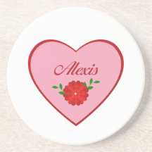 Alexis (corazón) posavasos cerveza