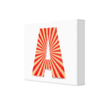 Alfabeto A - Joya Chakra de la flor Impresión De Lienzo