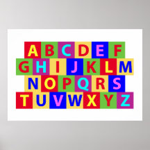 Alfabeto colorido posters