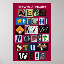 Alfabeto de Berwyn Posters
