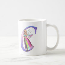 Alfabeto de hadas - letra C Tazas De Café