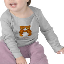 Alfabeto Letter~A~Initial Shirt~Custom del oso de  Camiseta