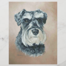 Alfie - schnauzer miniatura tarjetas publicitarias