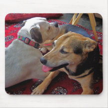 Alfie y acebo alfombrillas de ratones