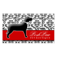 alfombra roja del mascota 311-Posh Tarjeta De Visita