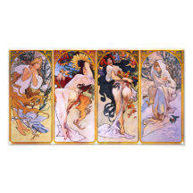 Alfonso Mucha cuatro estaciones Prin Fotografia