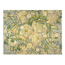 Alfonso Mucha - flores tarjetas postales