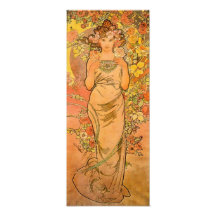 Alfonso Mucha la impresión del rosa Impresión Fotográfica