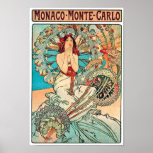 Alfonso Mucha Mónaco, Monte Carlo, 1897 Impresiones