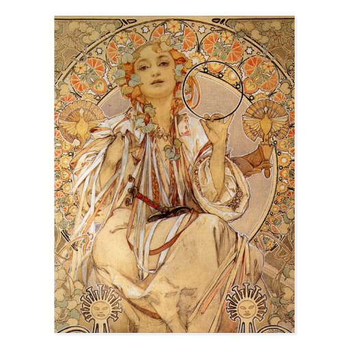 Alfonso Mucha - Slavia Tarjeta Postal