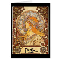 Alfonso Mucha - zodiaco Felicitación