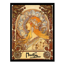 Alfonso Mucha - zodiaco tarjetas postales