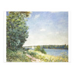 Alfred Sisley - aceite de Normandie 1894 en lona Postales
