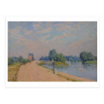 Alfred Sisley el camino al Hampton Court 1874 Postal