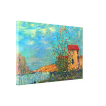 Alfred Sisley - el Loing en Moret Lona Envuelta Para Galerías