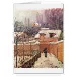 Alfred Sisley Garten im Louveciennes Schnee 1874 Felicitaciones
