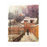 Alfred Sisley Garten im Louveciennes Schnee 1874 Tarjeta Postal