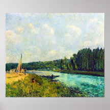 Alfred Sisley - los bancos del Oise Posters