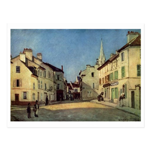 Alfred Sisley - Platz en la impresión del aceite d Postal