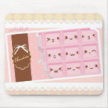 Alfrombrilla de chocolate rosa alfombrillas de raton 