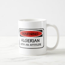 Algerino de la actitud taza de café