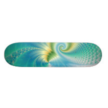 Algo a pescado - arte del fractal patín personalizado