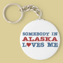 Alguien en Alaska me ama llaveros