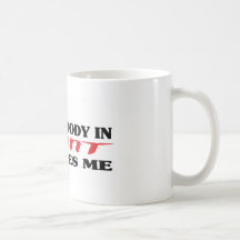 Alguien en pedernal me ama camiseta taza de café