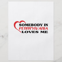 Alguien en Pennsylvania me ama camisetas Tarjetas Publicitarias