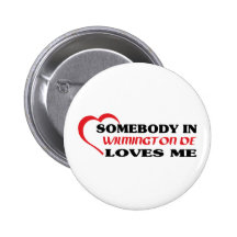 Alguien en Wilmington me ama camiseta Pins