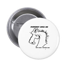 Alguien me ama caballo del dibujo animado pin