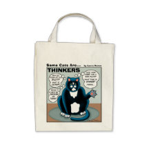 Algunos gatos son tote de los pensadores bolsa de mano