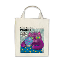 Algunos gatos son tote psíquico bolsa de mano
