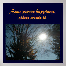 Algunos persiguen felicidad,… cielo Poster-Soleado