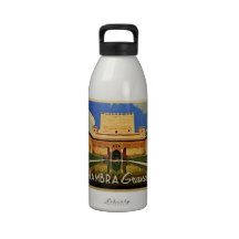 Alhambra Granada España Botellas De Agua Reutilizables