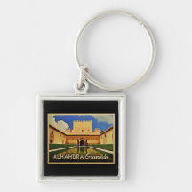 Alhambra Granada España Llaveros Personalizados