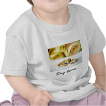 Alianzas de boda del portador/del oro de anillo camisetas