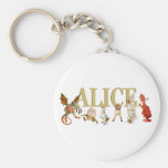 Alicia a través del espejo llaveros personalizados