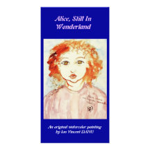 Alicia, aún en el país de las maravillas tarjetas personales