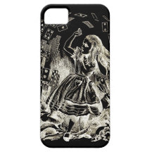 Alicia de oro ligera alterada vintage en el país d iPhone 5 Case-Mate cárcasa