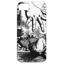 Alicia en conejo blanco de caída de la mano de Won iPhone 5 Case-Mate Protector