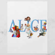 ALICIA EN EL PAÍS DE LAS MARAVILLAS Y AMIGOS TARJETAS PUBLICITARIAS