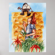 Alicia en el país de las maravillas y Humpty Dumpt Posters