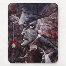 Alicia en el SOMBRERERO ENOJADO cubista Mousepad d