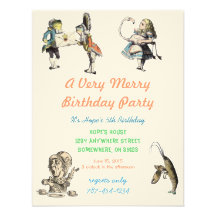 Alicia en fiesta de cumpleaños de la invitación de