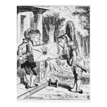 Alicia en la postal de John Tenniel del país de la