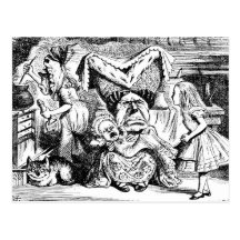 Alicia en las postales de John Tenniel del país de
