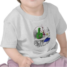 Alicia y Caterpillar Camisetas